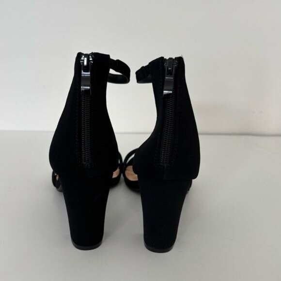 Fashion Nova Heel Hannah 10 Block Sandal Strap Zip Back Fairy Festival Coquette - Picture 5 of 12